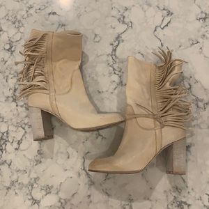 Free people Wild Rose Slouch Fringe Boot